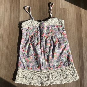Charlotte Russe Vintage Floral Lace Camisole